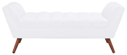 Safavieh - Couture - Damian Tufted Bench - White - SFV4755B veiw 1