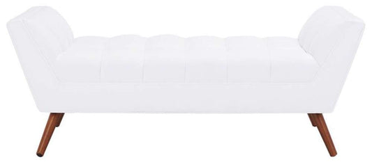 Safavieh - Couture - Damian Tufted Bench - White - SFV4755B veiw 1