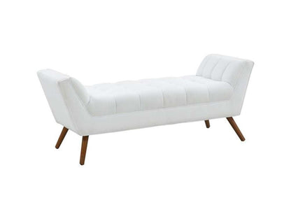 Safavieh - Couture - Damian Tufted Bench - White - SFV4755B veiw 3