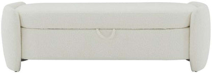 Safavieh - Couture - Danianna Boucle Bench - Ivory - SFV4805A veiw 1