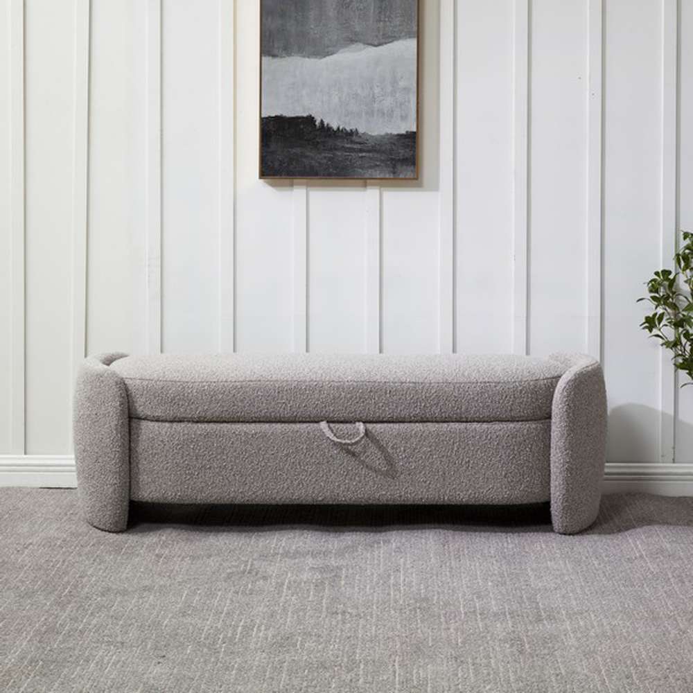Safavieh - Couture - Danianna Boucle Bench - Light Brown - SFV4805B veiw 2