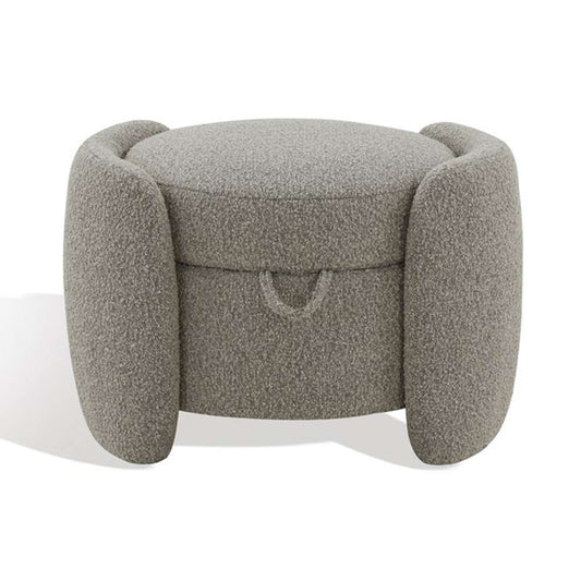Safavieh - Couture - Danianna Boucle Ottoman - Light Brown - SFV4804B veiw 2