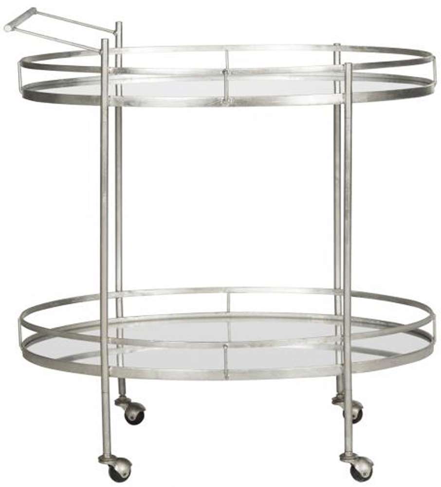 Safavieh - Dante Bar Cart - Silver - Mirror - FOX2553A veiw 1