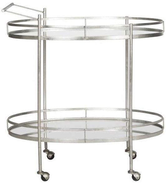 Safavieh - Dante Bar Cart - Silver - Mirror - FOX2553A veiw 1