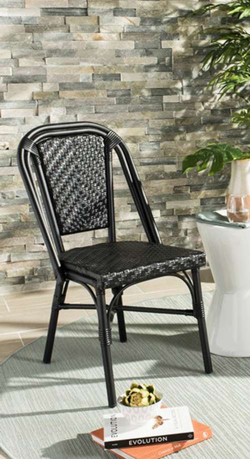 Safavieh - Daria Side Chair - Black  (Set of 2) - PAT4013A-SET2 veiw 1