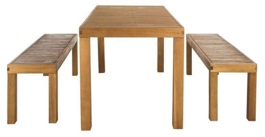 Safavieh - Dario 3 Piece Set W/Two Bench - Natural - PAT7029A veiw 1