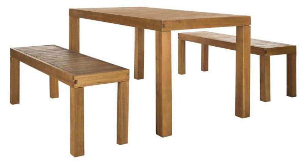 Safavieh - Dario 3 Piece Set W/Two Bench - Natural - PAT7029A veiw 2