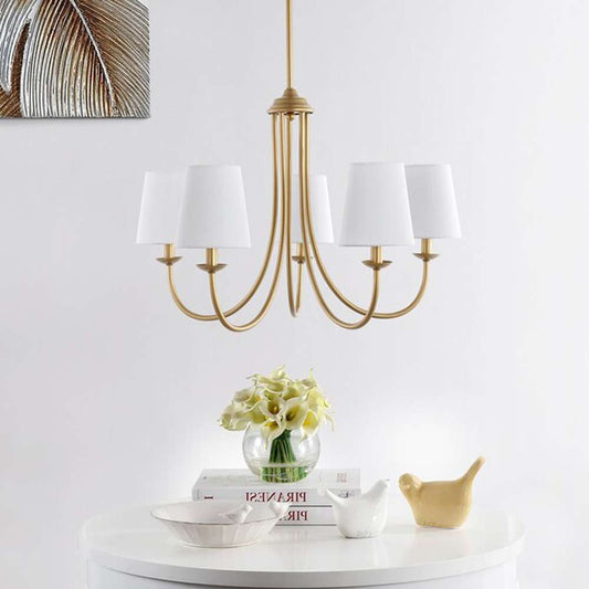 Safavieh - Darryn 5Lt 26in Chandelier - Gold - CHA4022B veiw 1