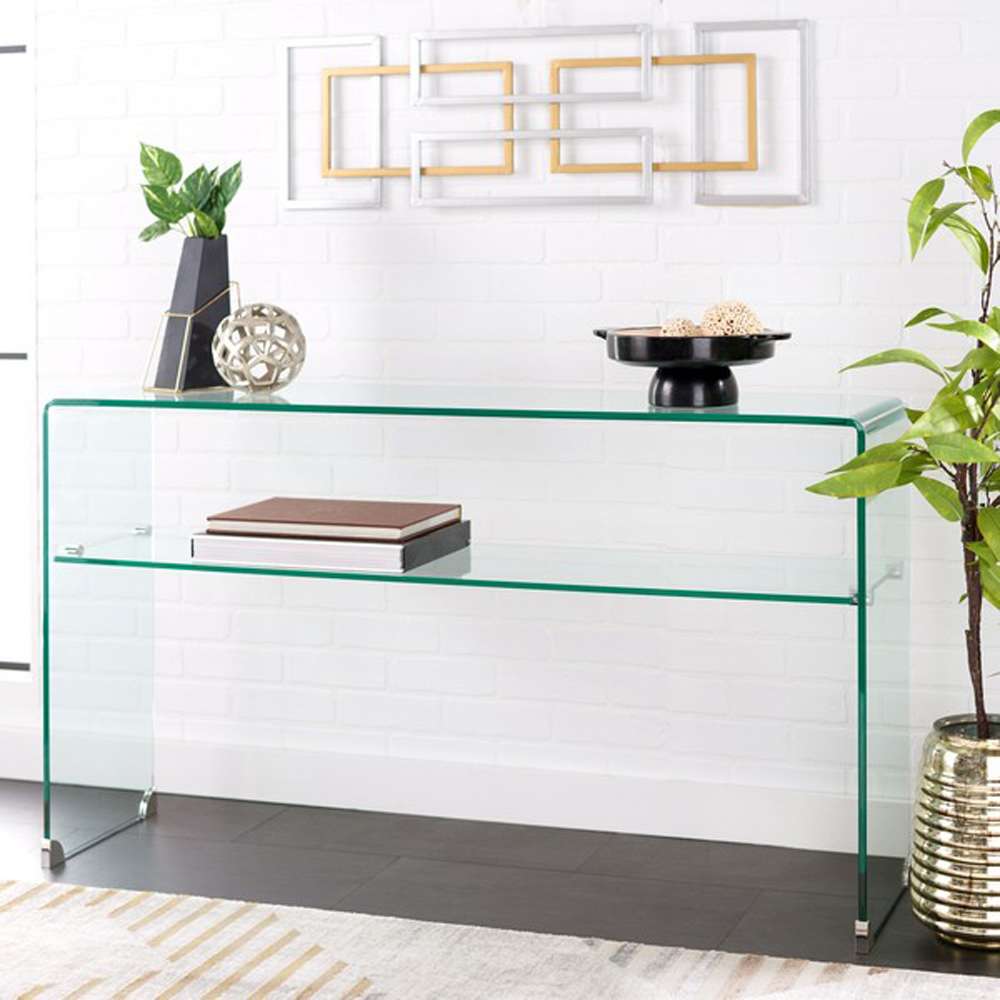 Safavieh - Dash Glass 1Shelf Console Table - Clear - CNS7302B veiw 2