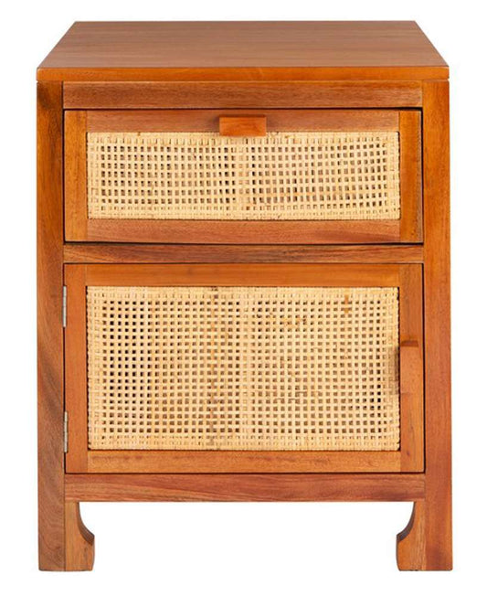 Safavieh - Dave 1 Drwr 1 Door Nightstand - Natural - NST4003A veiw 1