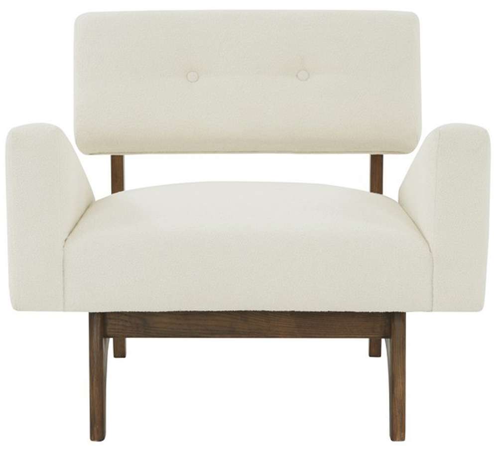 Safavieh - Couture - Davidson Scandinavian Accent Chair - Ivory - Dark Brown - SFV5068A veiw 1