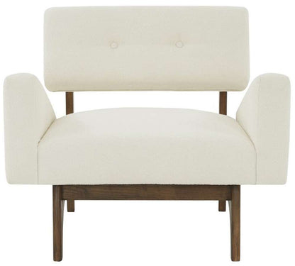 Safavieh - Couture - Davidson Scandinavian Accent Chair - Ivory - Dark Brown - SFV5068A veiw 1