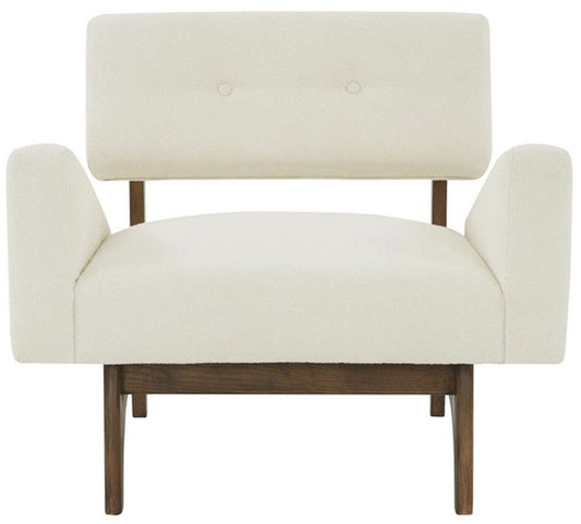 Safavieh - Couture - Davidson Scandinavian Accent Chair - Ivory - Dark Brown - SFV5068A veiw 1