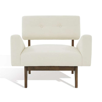 Safavieh - Couture - Davidson Scandinavian Accent Chair - Ivory - Dark Brown - SFV5068A veiw 2