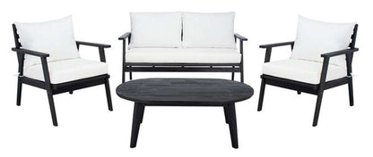 Safavieh - Deacon 4 Pc Living Set - Black - Beige - PAT7050G veiw 1