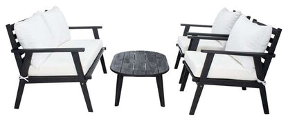 Safavieh - Deacon 4 Pc Living Set - Black - Beige - PAT7050G veiw 3