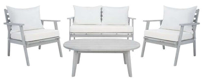 Safavieh - Deacon 4 Pc Living Set - Grey - Beige - PAT7050H veiw 1