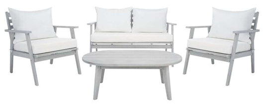 Safavieh - Deacon 4 Pc Living Set - Grey - Beige - PAT7050H veiw 1