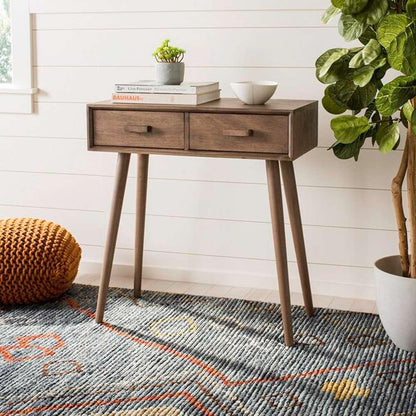 Safavieh - Dean 2 Drawer Console Table - Light Brown - COF5701B veiw 3