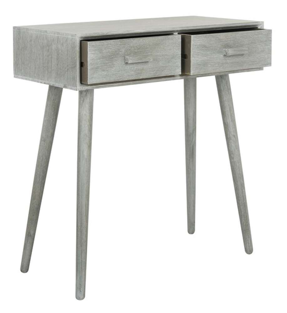 Safavieh - Dean 2 Drawer Console Table - Slate - Grey - COF5701C veiw 4