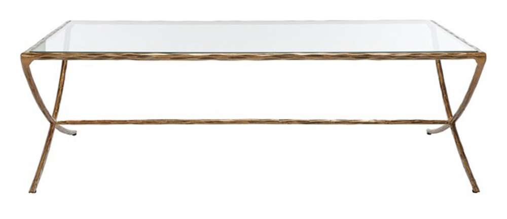 Safavieh - Couture - Debbie Rect Metal Coffee Table - Brass - SFV9522A veiw 1