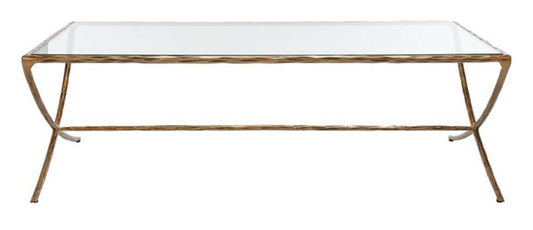 Safavieh - Couture - Debbie Rect Metal Coffee Table - Brass - SFV9522A veiw 1