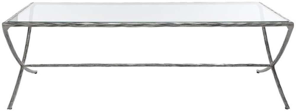 Safavieh - Couture - Debbie Rect Metal Coffee Table - Silver - SFV9522B veiw 1