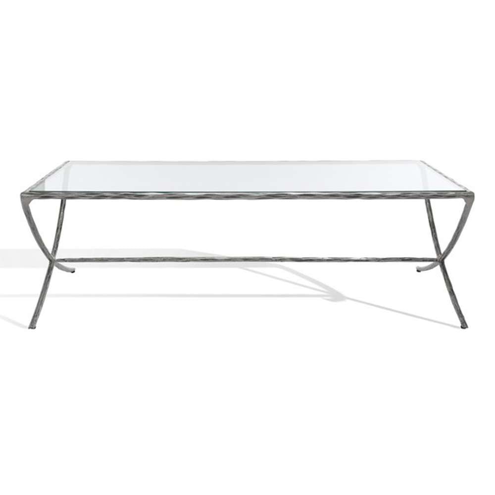 Safavieh - Couture - Debbie Rect Metal Coffee Table - Silver - SFV9522B veiw 2