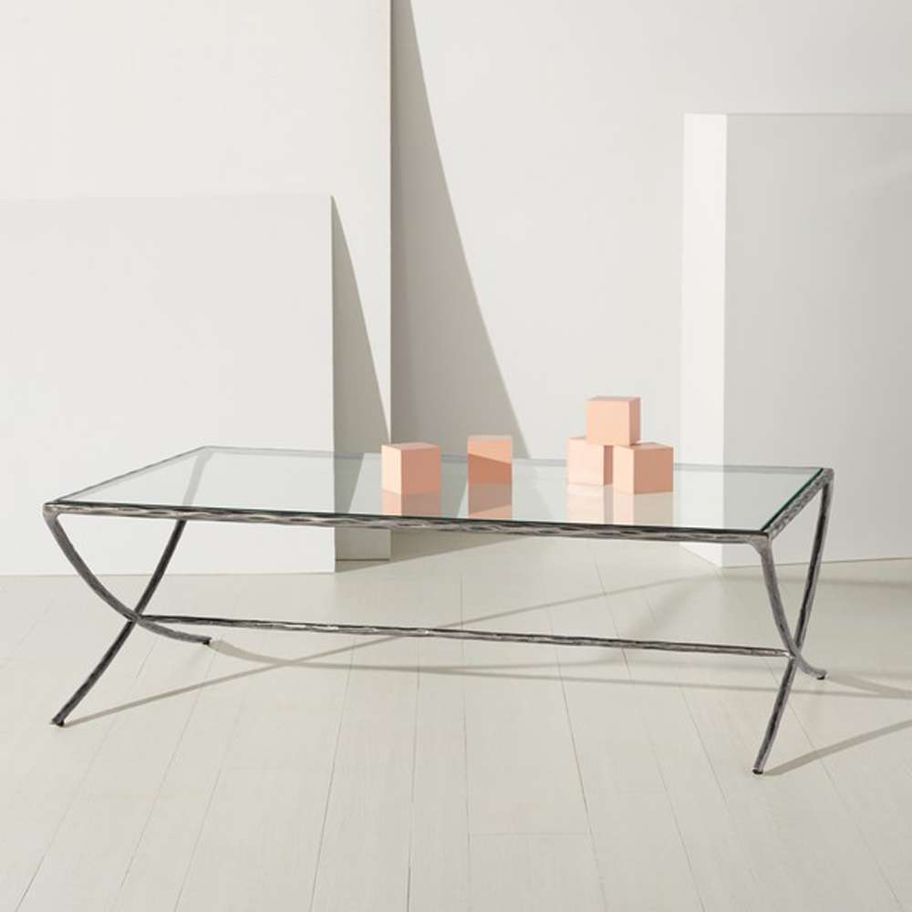 Safavieh - Couture - Debbie Rect Metal Coffee Table - Silver - SFV9522B veiw 3