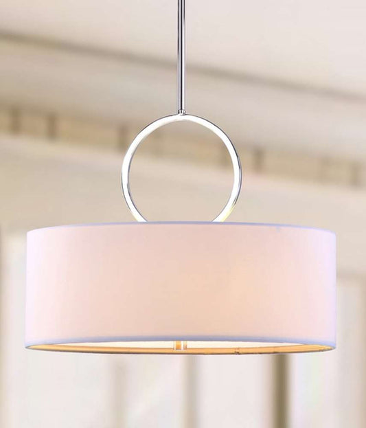 Safavieh - Debonair Drum Pendant Light - Silver - LIT4212A veiw 1