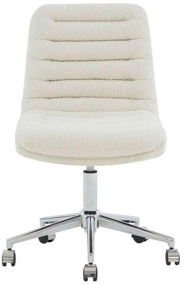 Safavieh - Couture - Decolin Swivel Desk Chair - Ivory - Silver - SFV5054C veiw 1