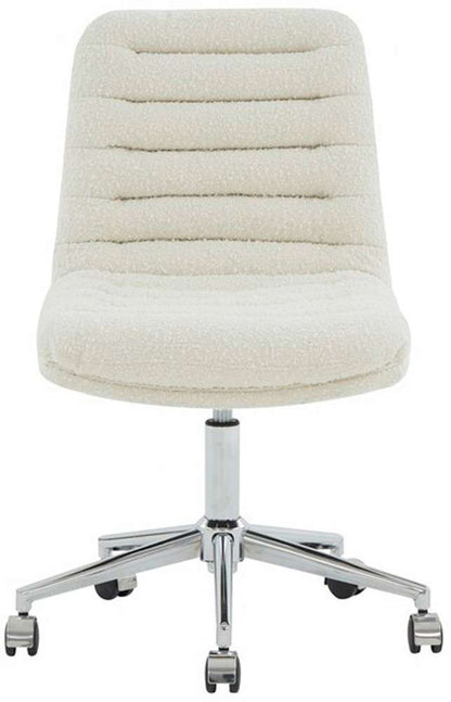 Safavieh - Couture - Decolin Swivel Desk Chair - Ivory - Silver - SFV5054C veiw 1