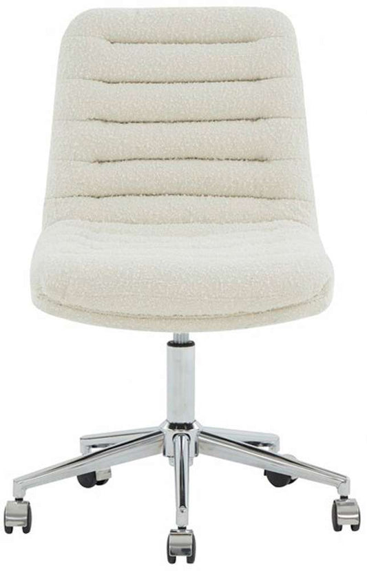 Safavieh - Couture - Decolin Swivel Desk Chair - Ivory - Silver - SFV5054C veiw 1
