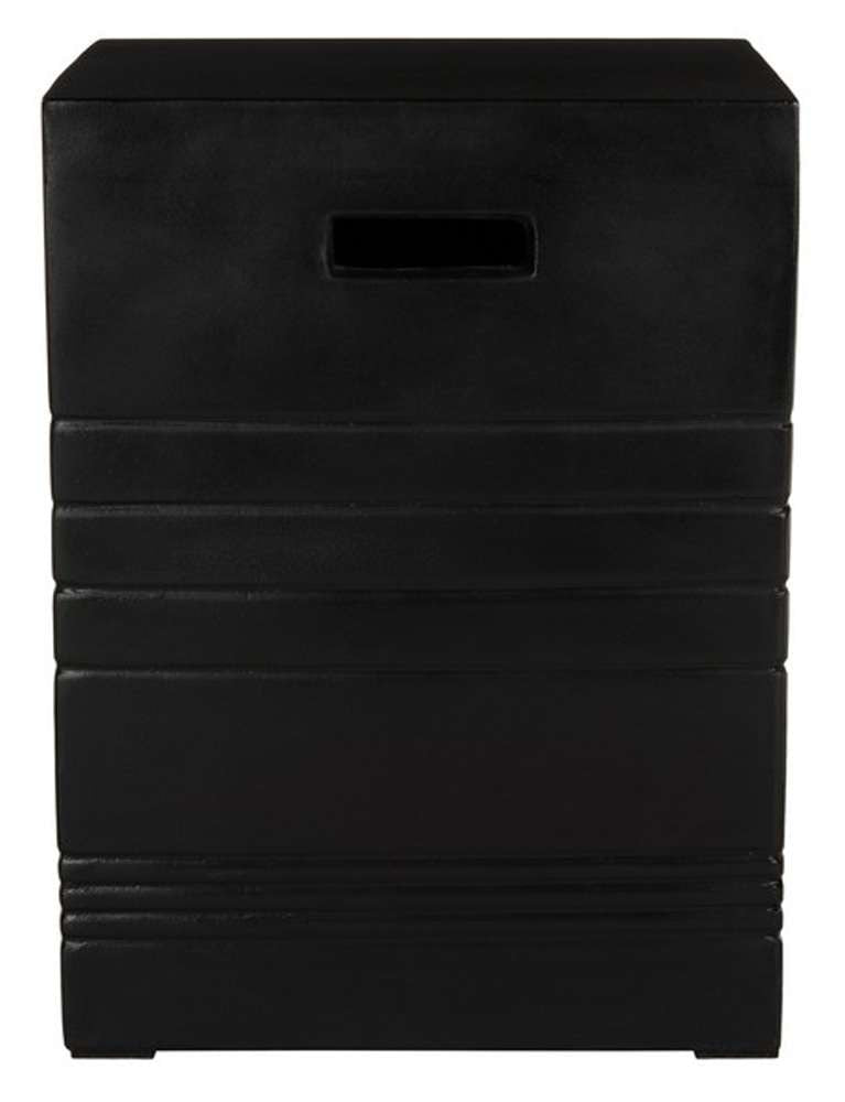 Safavieh - Deidara Concrete Accent Stool - Black - VNN1031C veiw 3