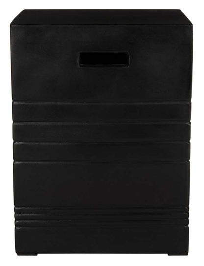 Safavieh - Deidara Concrete Accent Stool - Black - VNN1031C veiw 3