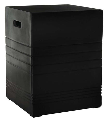 Safavieh - Deidara Concrete Accent Stool - Black - VNN1031C veiw 4