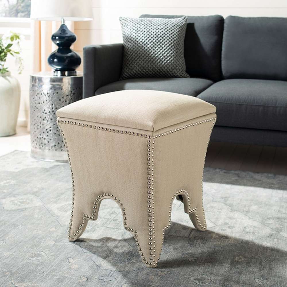 Safavieh - Deidra Ottoman - Beige - MCR4663J veiw 2