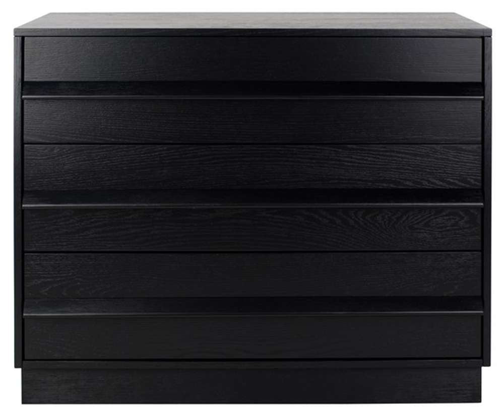 Safavieh - Couture - Deirdra 3 Drawer Wood Chest - Black - SFV2138B veiw 1