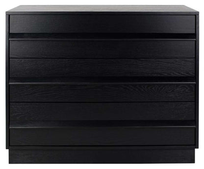 Safavieh - Couture - Deirdra 3 Drawer Wood Chest - Black - SFV2138B veiw 1