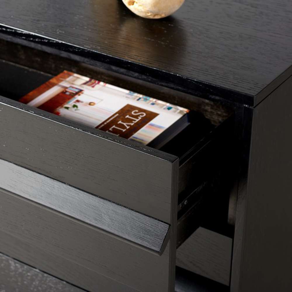 Safavieh - Couture - Deirdra 3 Drawer Wood Chest - Black - SFV2138B veiw 2