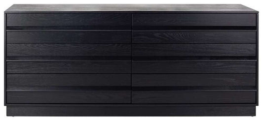Safavieh - Couture - Deirdra 6 Drawer Wood Dresser - Black - SFV2139B veiw 1
