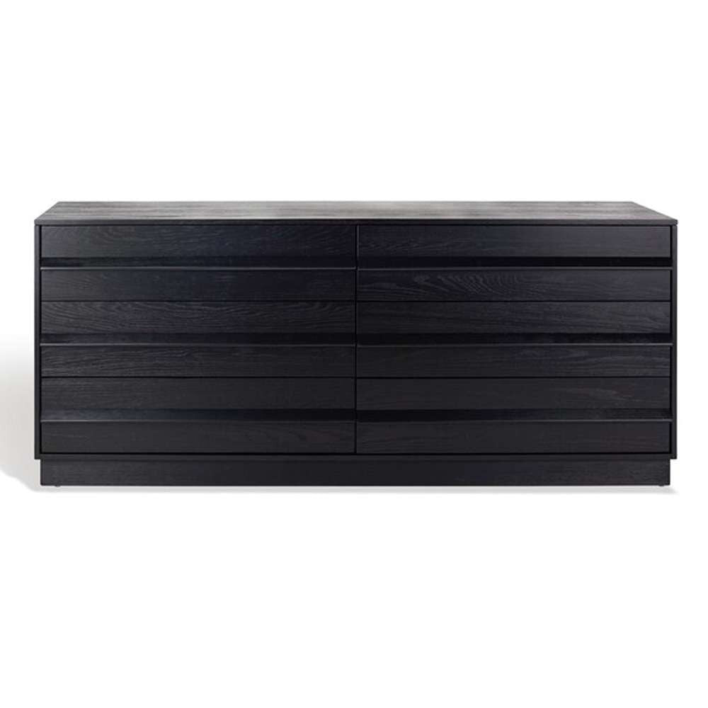 Safavieh - Couture - Deirdra 6 Drawer Wood Dresser - Black - SFV2139B veiw 3