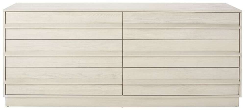 Safavieh - Couture - Deirdra 6 Drawer Wood Dresser - White Washed - SFV2139A veiw 1