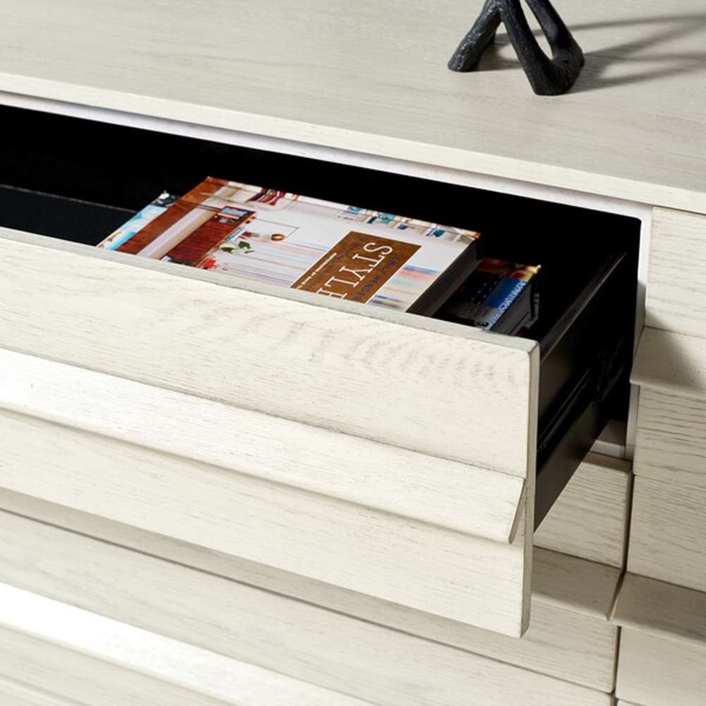 Safavieh - Couture - Deirdra 6 Drawer Wood Dresser - White Washed - SFV2139A veiw 2