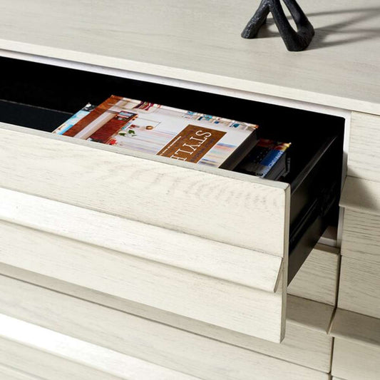 Safavieh - Couture - Deirdra 6 Drawer Wood Dresser - White Washed - SFV2139A veiw 2