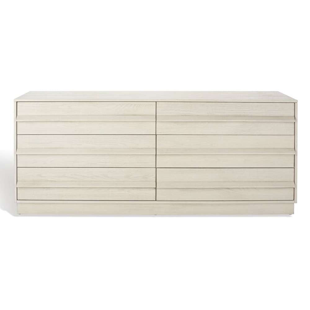 Safavieh - Couture - Deirdra 6 Drawer Wood Dresser - White Washed - SFV2139A veiw 3