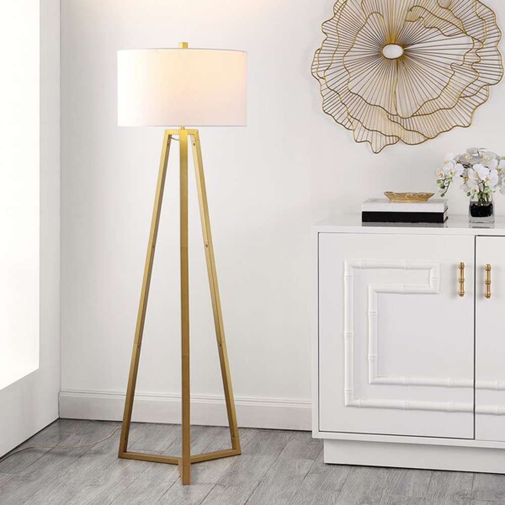 Safavieh - Deisa 64in Floor Lamp - Gold - FLL4101A veiw 2