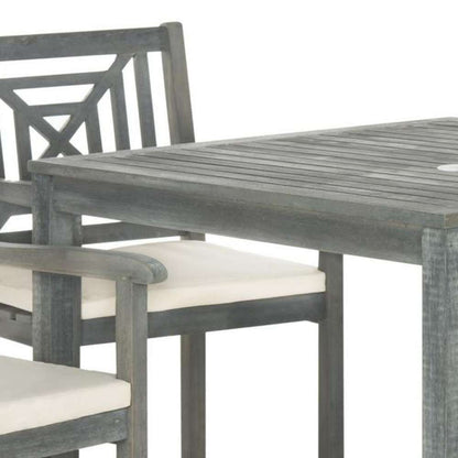 Safavieh - Del Mar Dining Set - Ash Grey - Beige - PAT6722B veiw 2