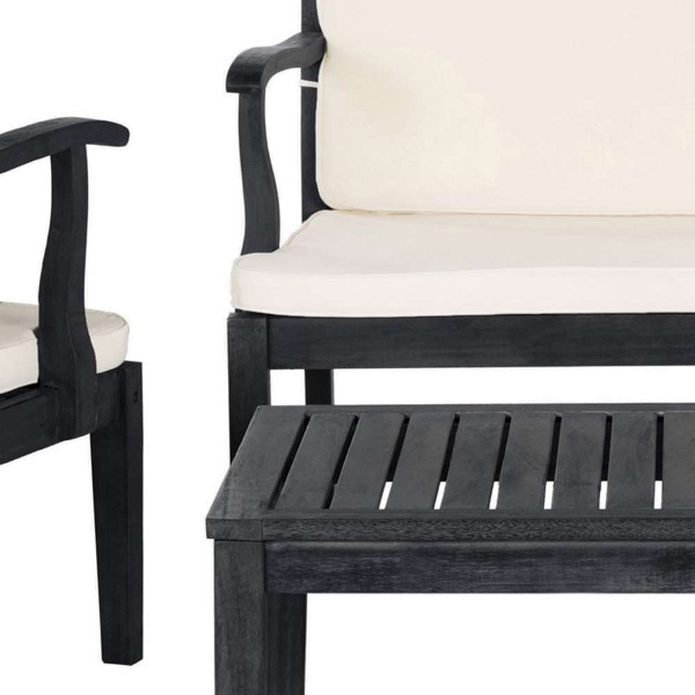 Safavieh - Del Mar Outdoor Set - Dark Slate Gray - Beige - PAT6717K veiw 4