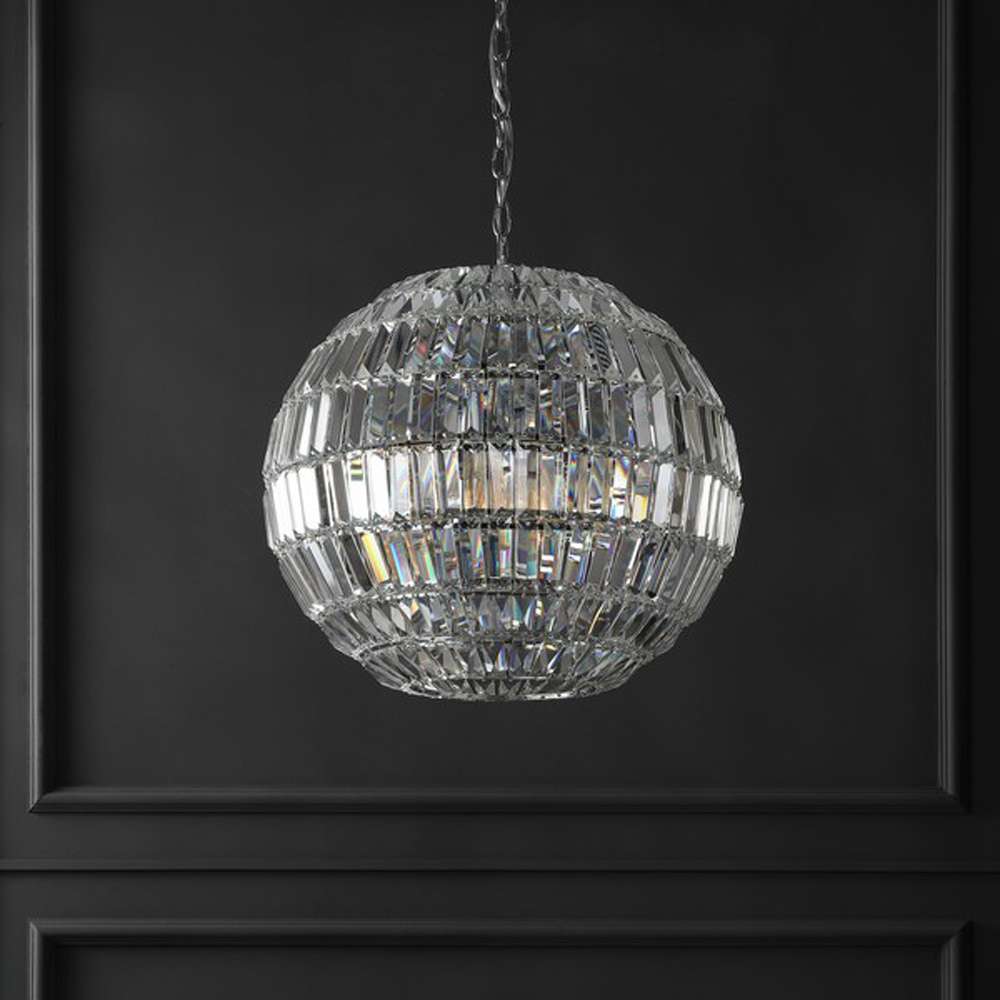 Safavieh - Couture - Demarco Small Crystal Chandelier - Chrome - CTL1004A veiw 1